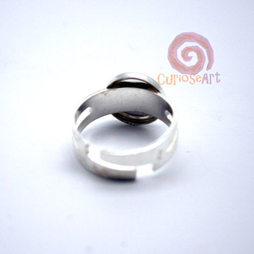 Anillo de plata con aplicaciones de piel de pescado - Imagen 5