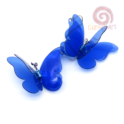 Bisutería-Curioseart-Pendientes-mariposa-botella-azul
